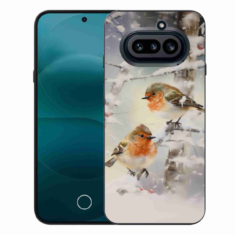 Gélový kryt mmCase na Nothing Phone (4a) - vtáčiky v zime