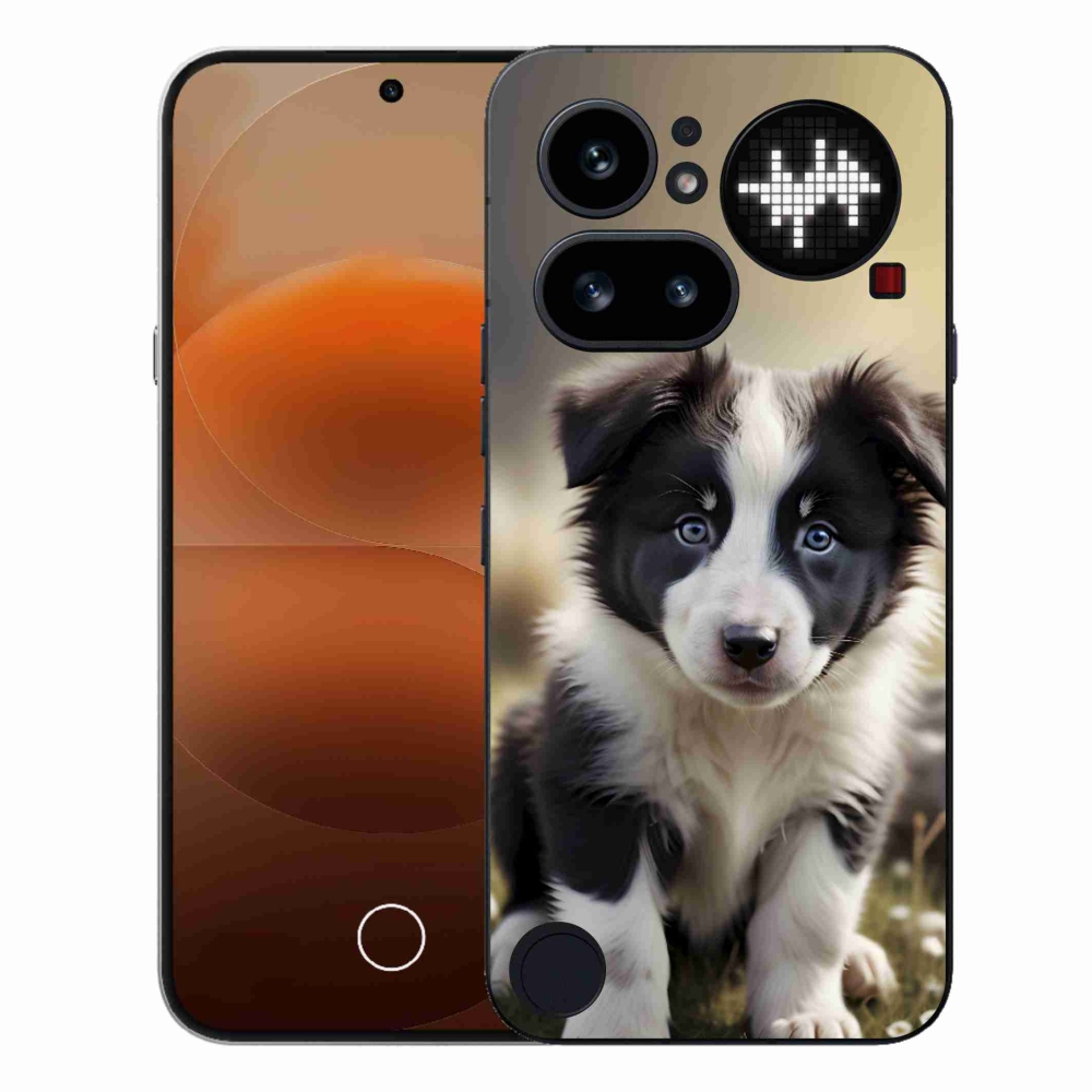 Gélový kryt mmCase na Nothing Phone (4a) - roztomilá border kólia