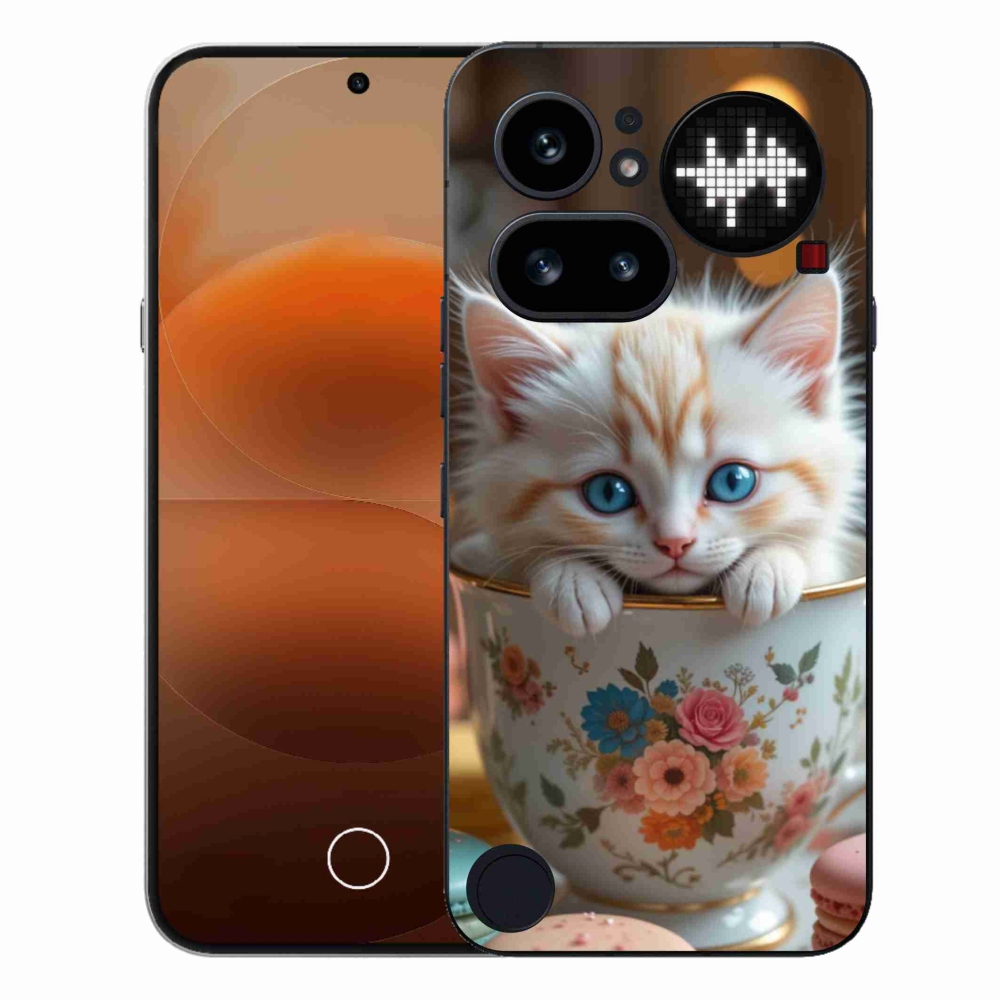 Gélový kryt mmCase na Nothing Phone (4a) - roztomilé mačiatko 6