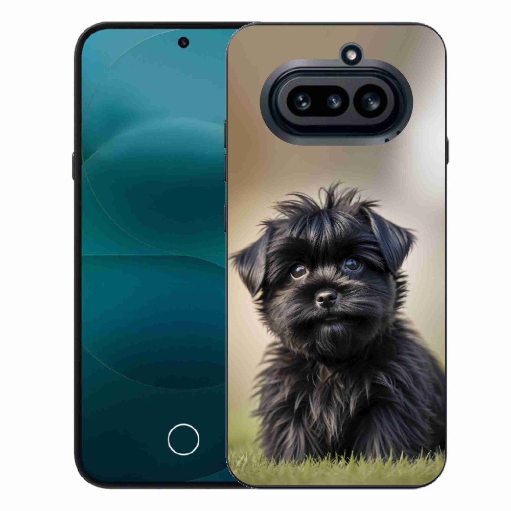 Gélový kryt mmCase na Nothing Phone (4a) - roztomilý čierny psík