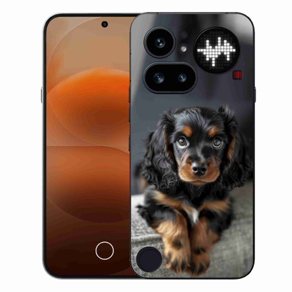 Gélový kryt mmCase na Nothing Phone (4a) - roztomilý dlhosrstý jazvečík
