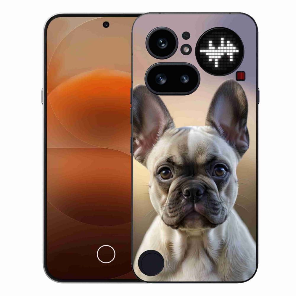 Gélový kryt mmCase na Nothing Phone (4a) - roztomilý francúzsky buldoček
