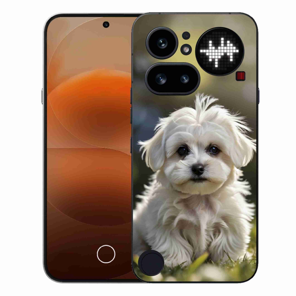 Gélový kryt mmCase na Nothing Phone (4a) - roztomilý maltézsky psík