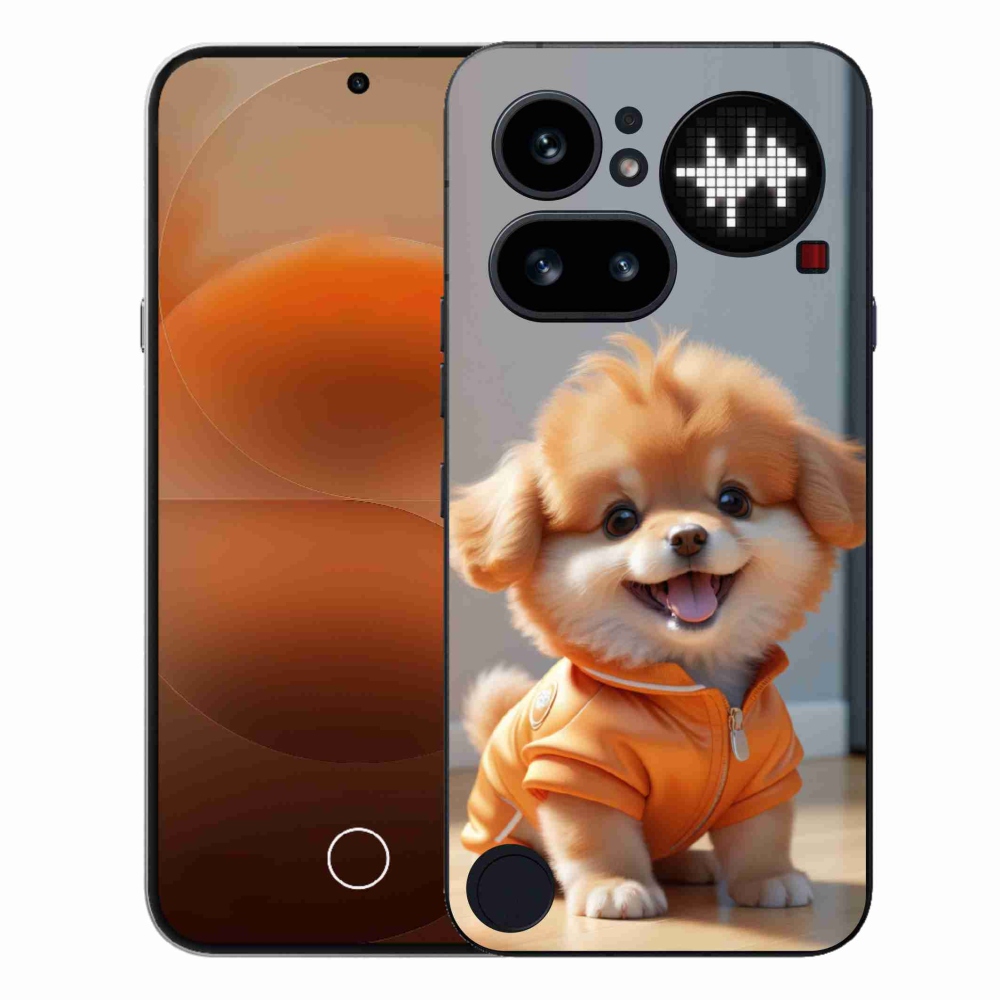 Gélový kryt mmCase na Nothing Phone (4a) - roztomilý pomeranian v mikine