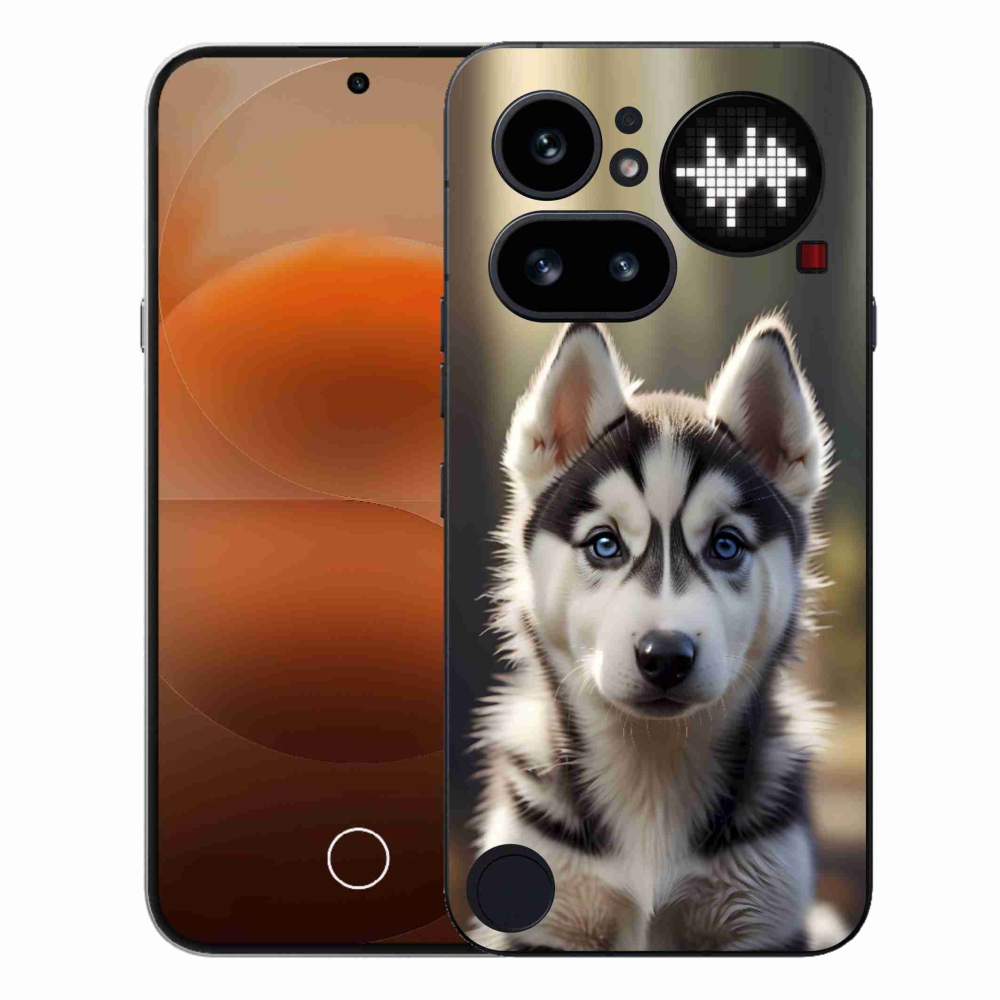 Gélový kryt mmCase na Nothing Phone (4a) - roztomilý sibírsky husky