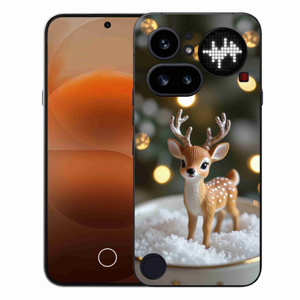 Gélový kryt mmCase na Nothing Phone (4a) - roztomilý vianočný jeleň