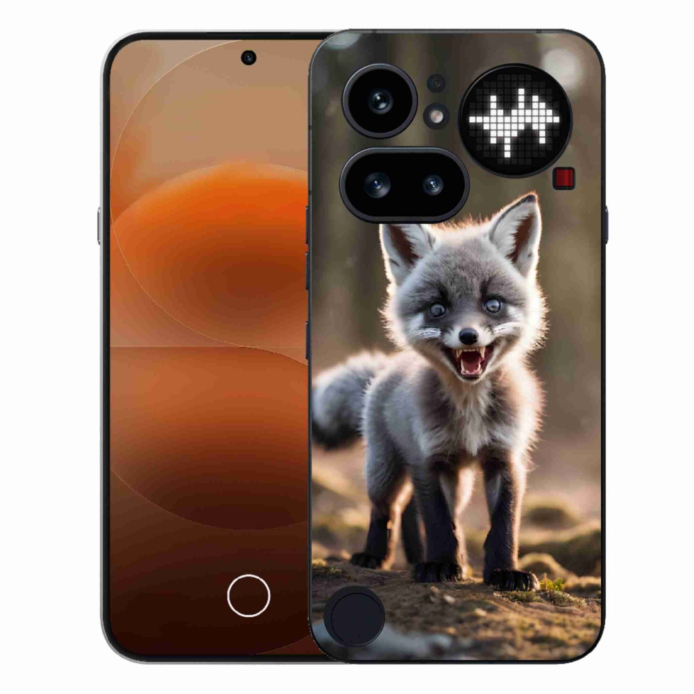 Gélový kryt mmCase na Nothing Phone (4a) - rozzúrená líška
