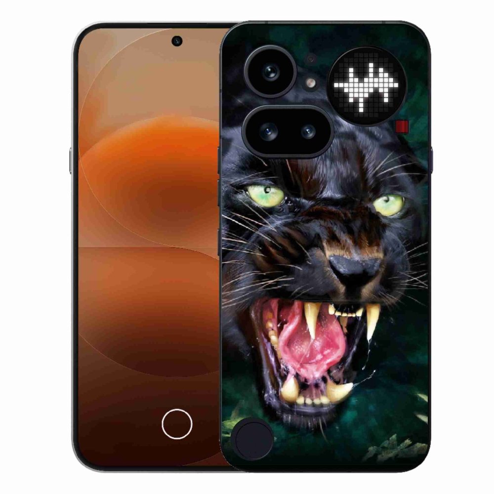 Gélový kryt mmCase na Nothing Phone (4a) - rozzúrený čierny panter