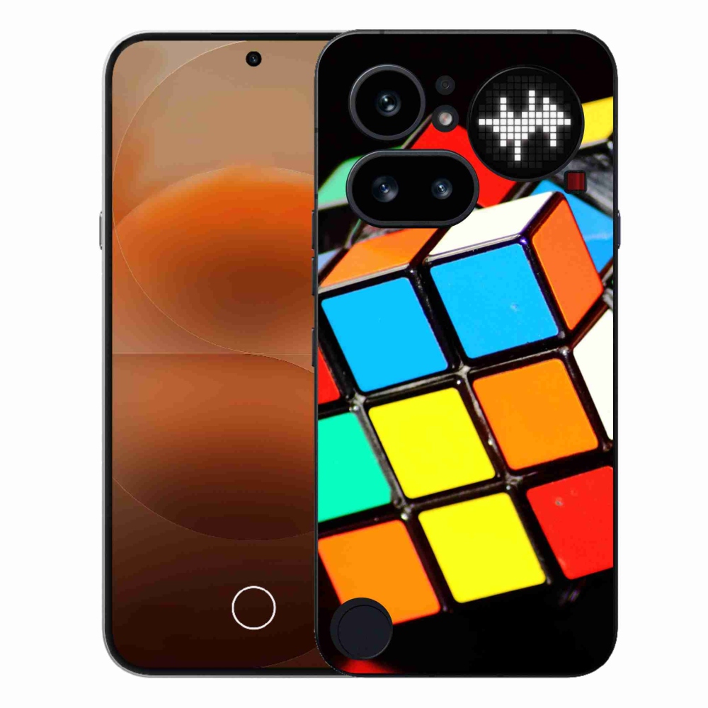 Gélový kryt mmCase na Nothing Phone (4a) - rubikova kocka