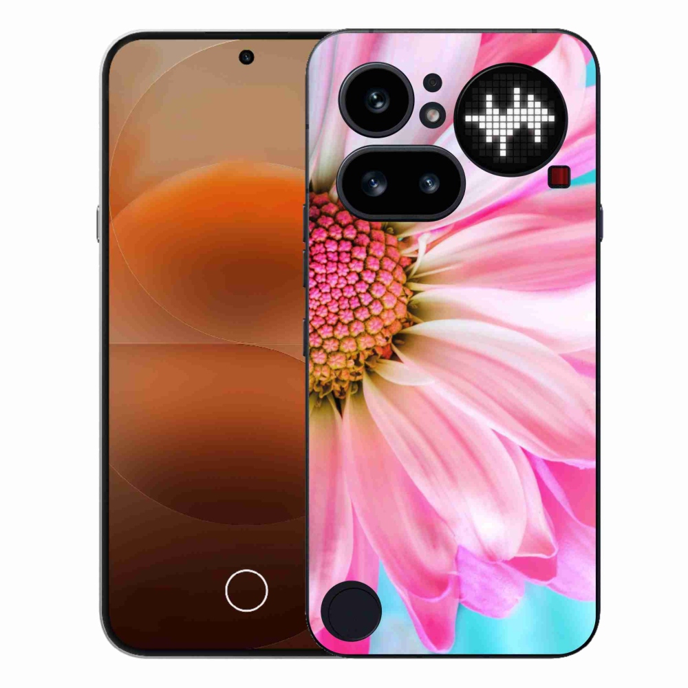 Gélový kryt mmCase na Nothing Phone (4a) - ružový kvet