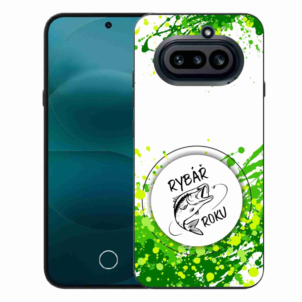 Gélový kryt mmCase na Nothing Phone (4a) - rybár roka biele pozadie