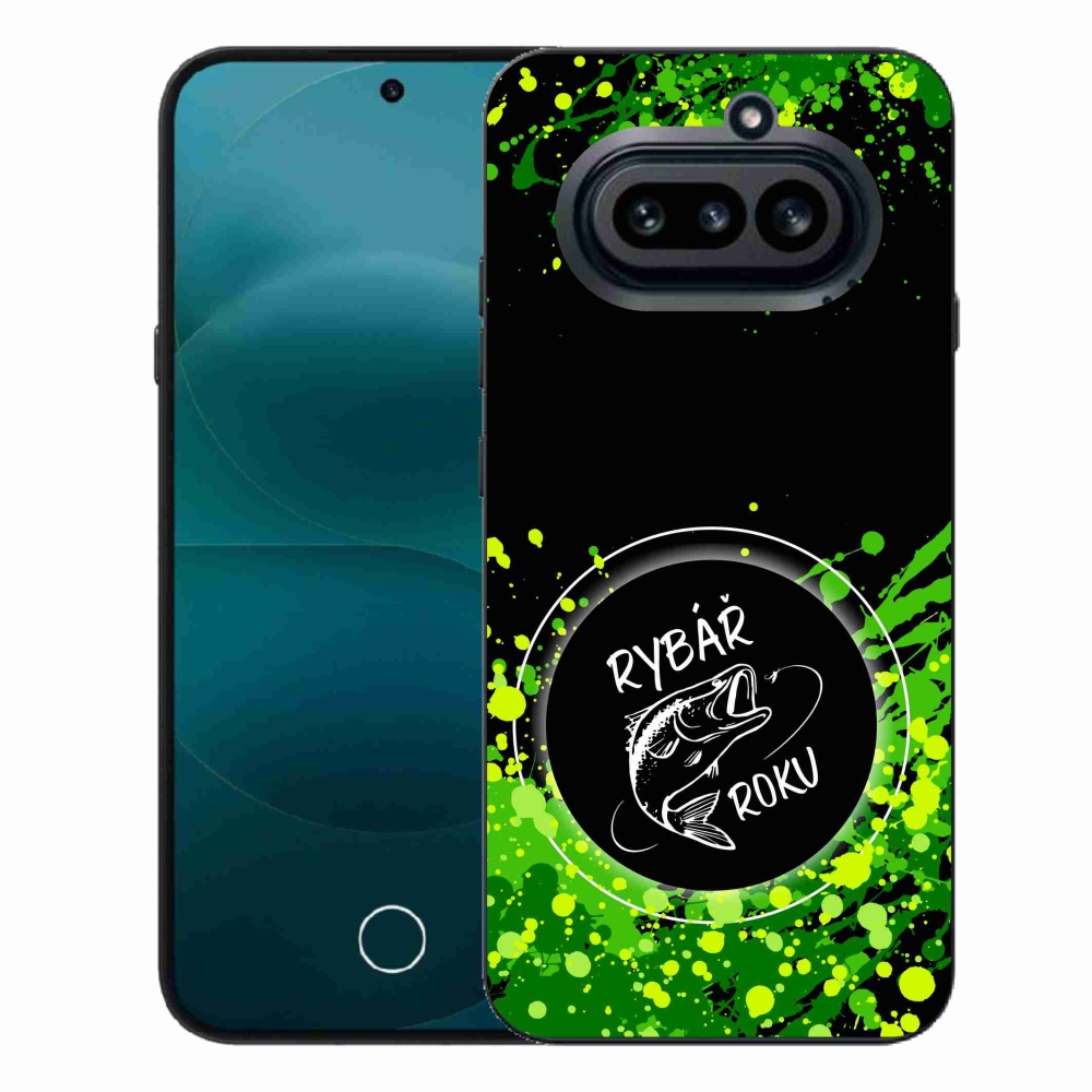 Gélový kryt mmCase na Nothing Phone (4a) - rybár roku čierne pozadie