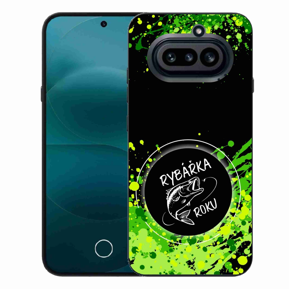 Gélový kryt mmCase na Nothing Phone (4a) - rybárka roku čierne pozadie
