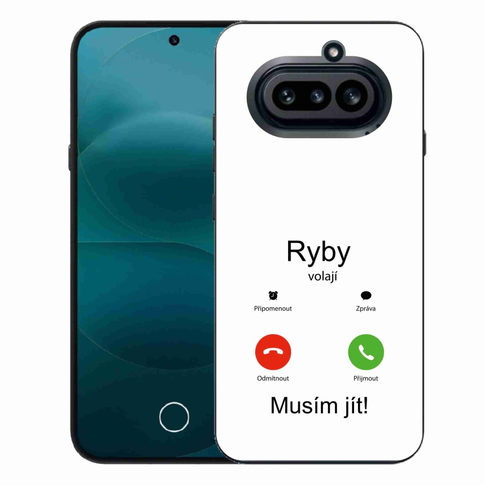 Gélový kryt mmCase na Nothing Phone (4a) - ryby volajú biele pozadie