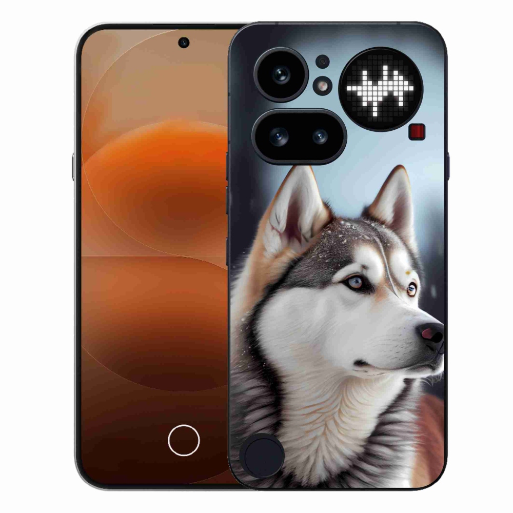 Gélový kryt mmCase na Nothing Phone (4a) - sibírsky husky