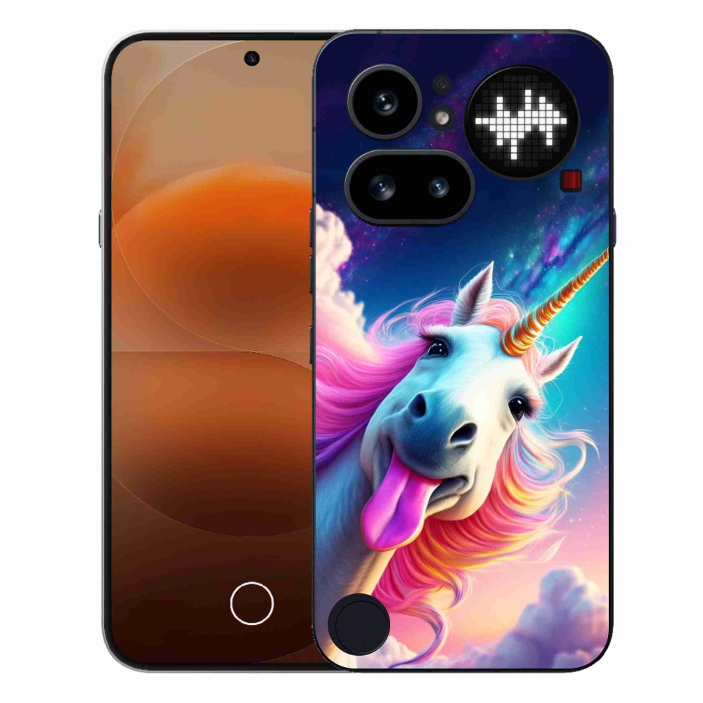 Gélový kryt mmCase na Nothing Phone (4a) - šialený jednorožec