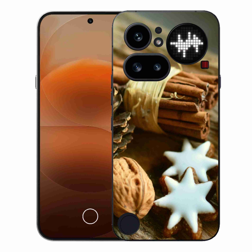 Gélový kryt mmCase na Nothing Phone (4a) - škorica a perníčky