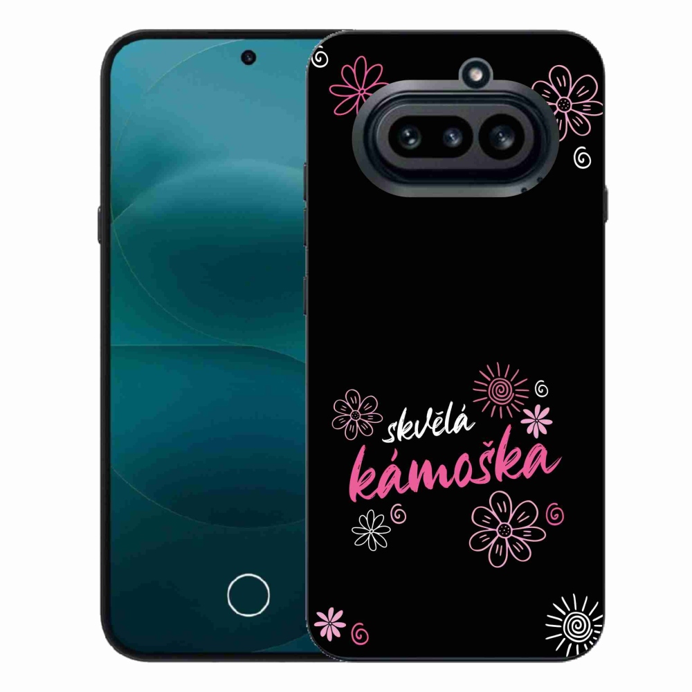 Gélový kryt mmCase na Nothing Phone (4a) - skvelá kamoška čierne pozadie