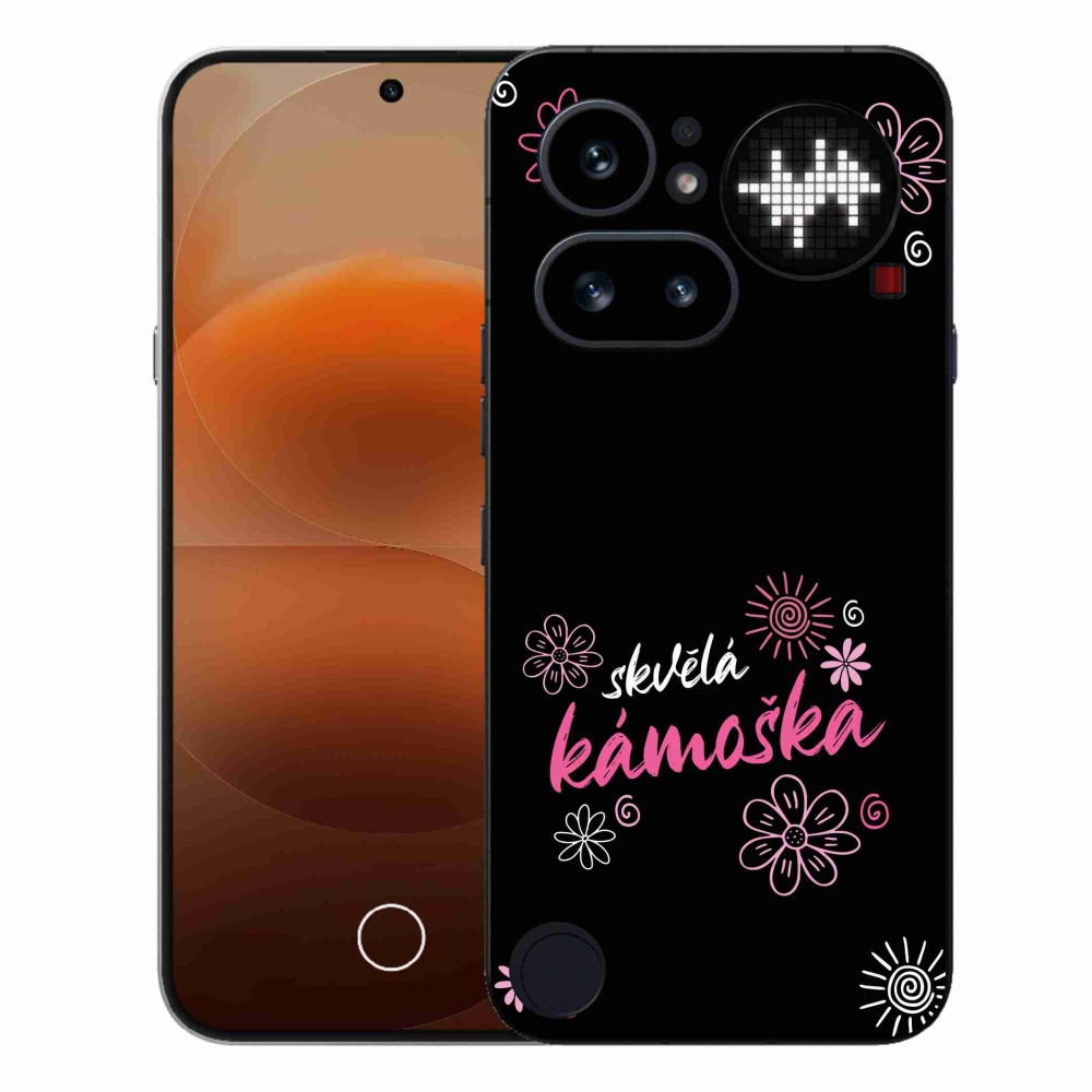 Gélový kryt mmCase na Nothing Phone (4a) - skvelá kamoška čierne pozadie