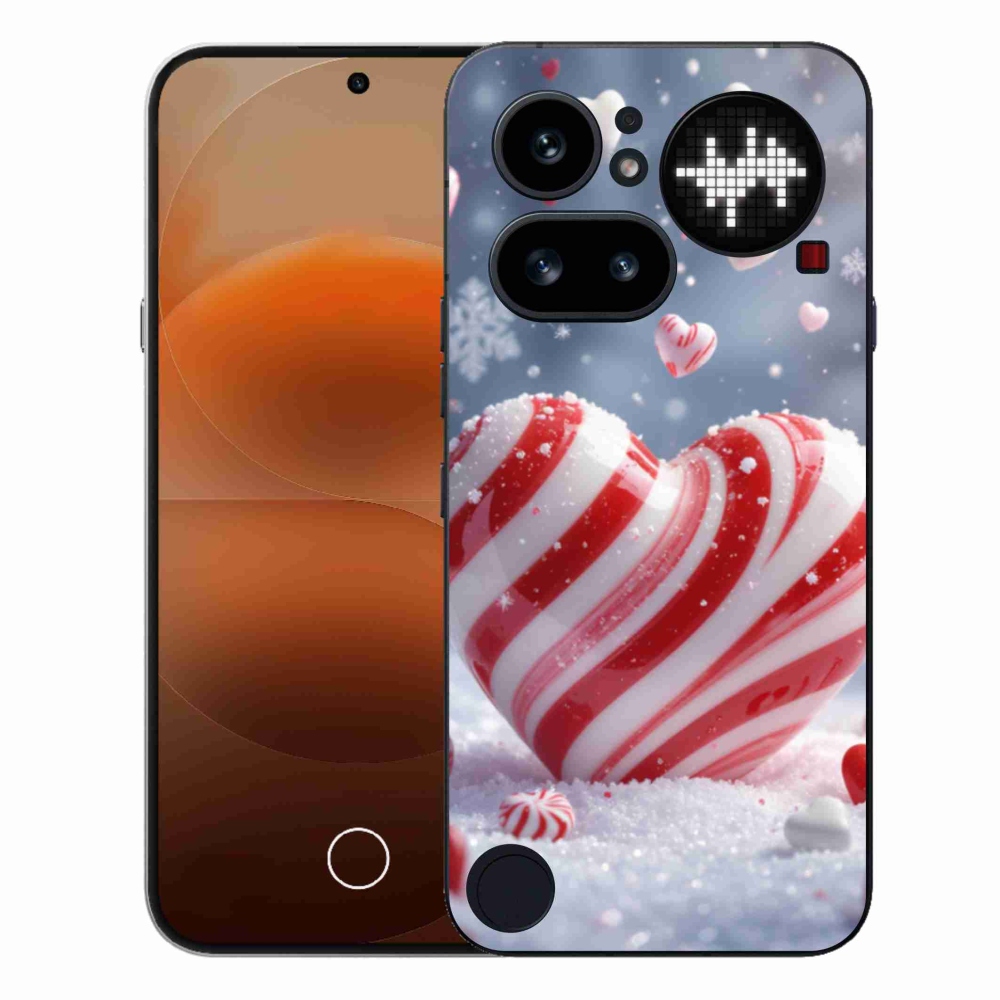 Gélový kryt mmCase na Nothing Phone (4a) - sladké srdce