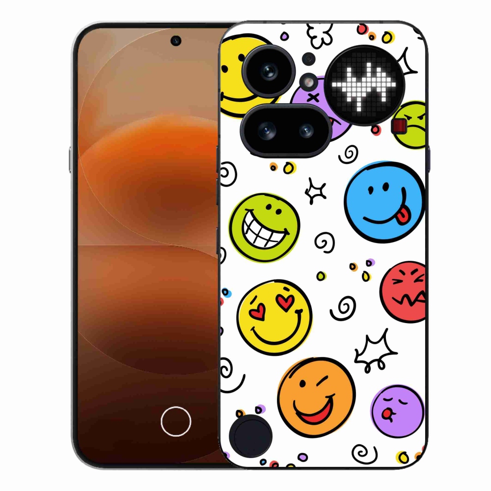 Gélový kryt mmCase na Nothing Phone (4a) - smajlíci