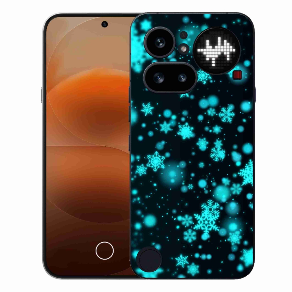 Gélový kryt mmCase na Nothing Phone (4a) - snehové vločky 1