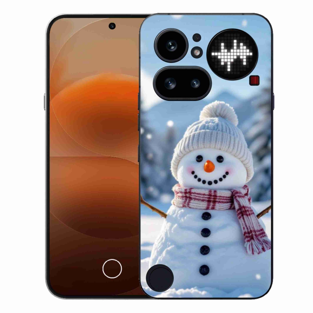 Gélový kryt mmCase na Nothing Phone (4a) - snehuliak 3