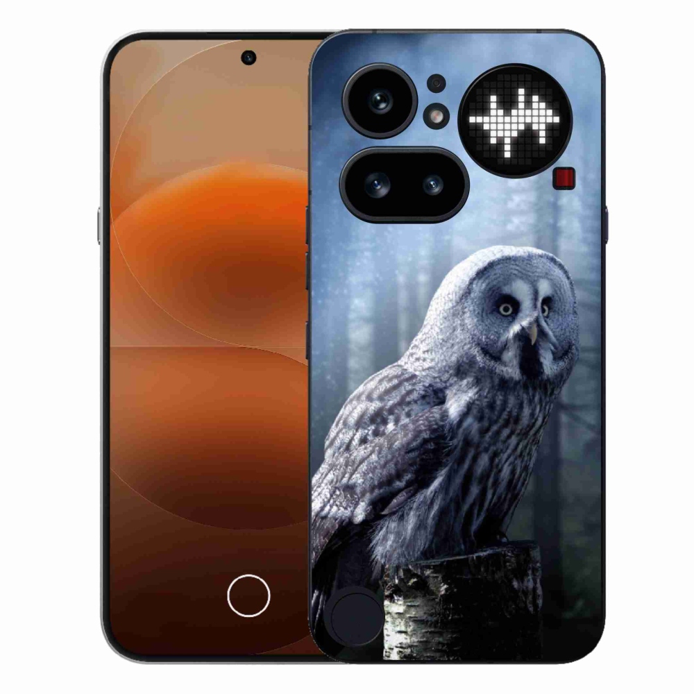 Gélový kryt mmCase na Nothing Phone (4a) - sova