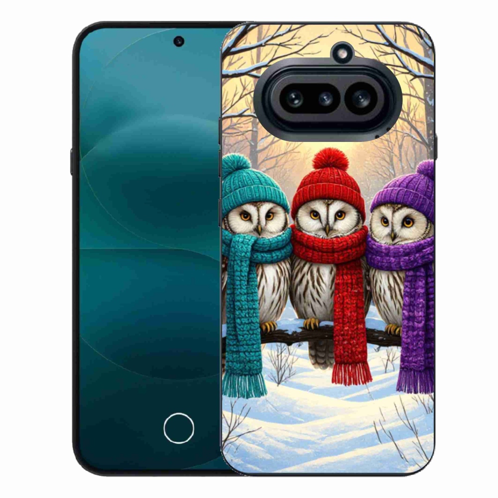 Gélový kryt mmCase na Nothing Phone (4a) - soví priatelia