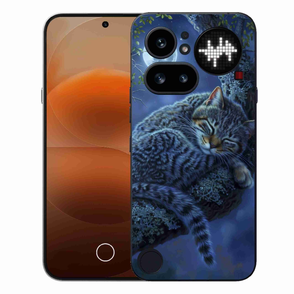 Gélový kryt mmCase na Nothing Phone (4a) - spiaca mačka