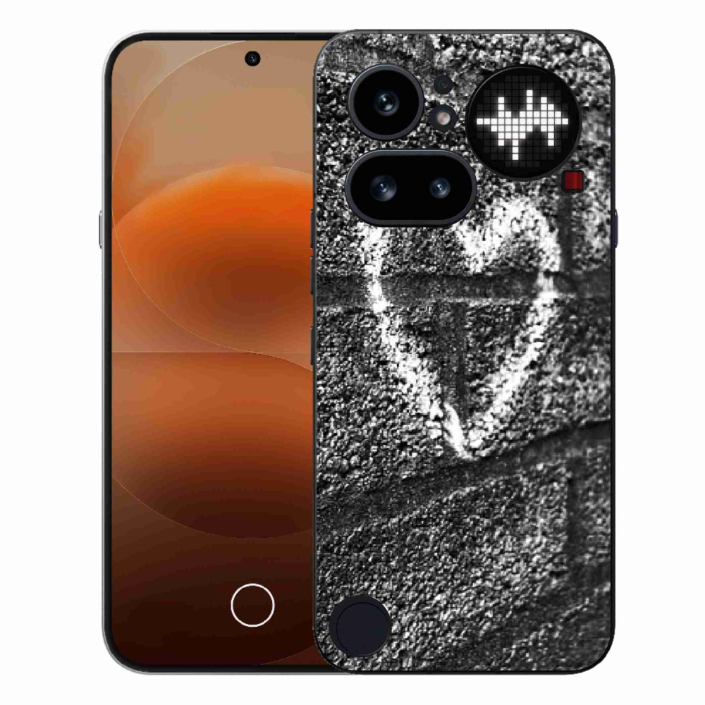 Gélový kryt mmCase na Nothing Phone (4a) - srdce na stene
