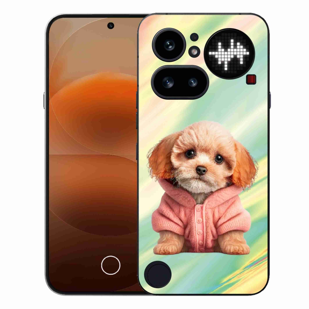Gélový kryt mmCase na Nothing Phone (4a) - šteňa vo svetri