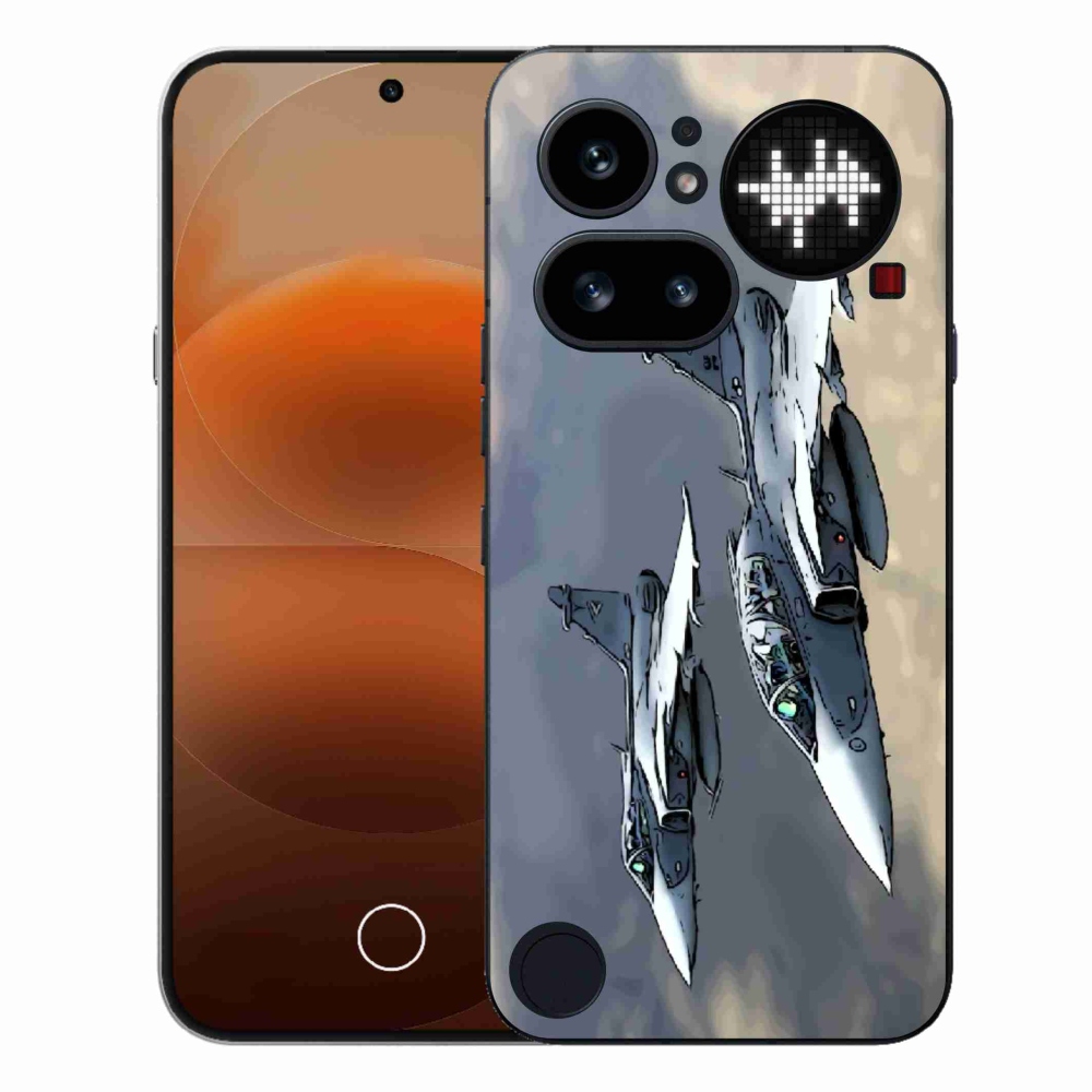 Gélový kryt mmCase na Nothing Phone (4a) - stíhačky