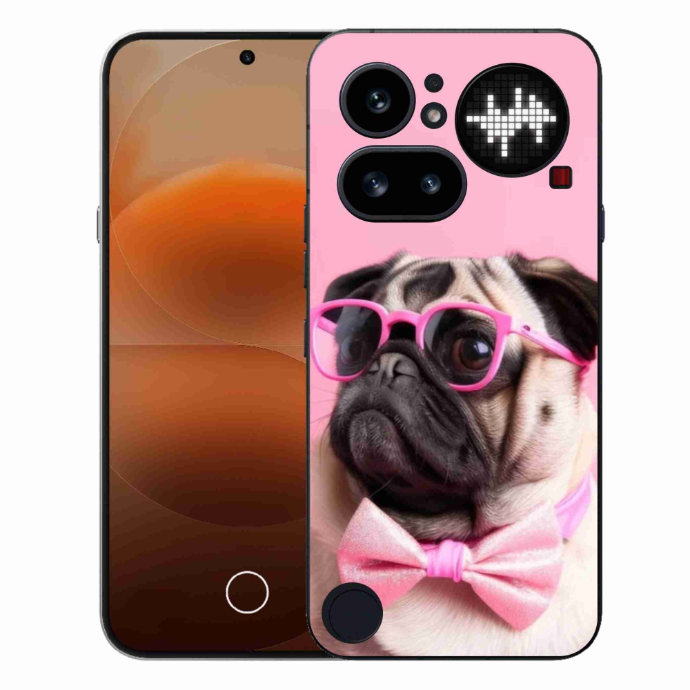 Gélový kryt mmCase na Nothing Phone (4a) - štýlový mops
