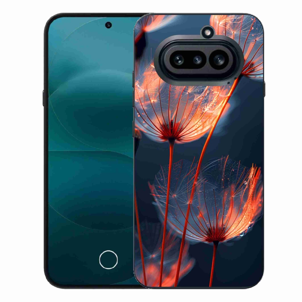 Gélový kryt mmCase na Nothing Phone (4a) - svetielkujúce páperie
