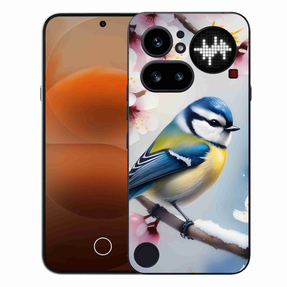 Gélový kryt mmCase na Nothing Phone (4a) - sýkorka
