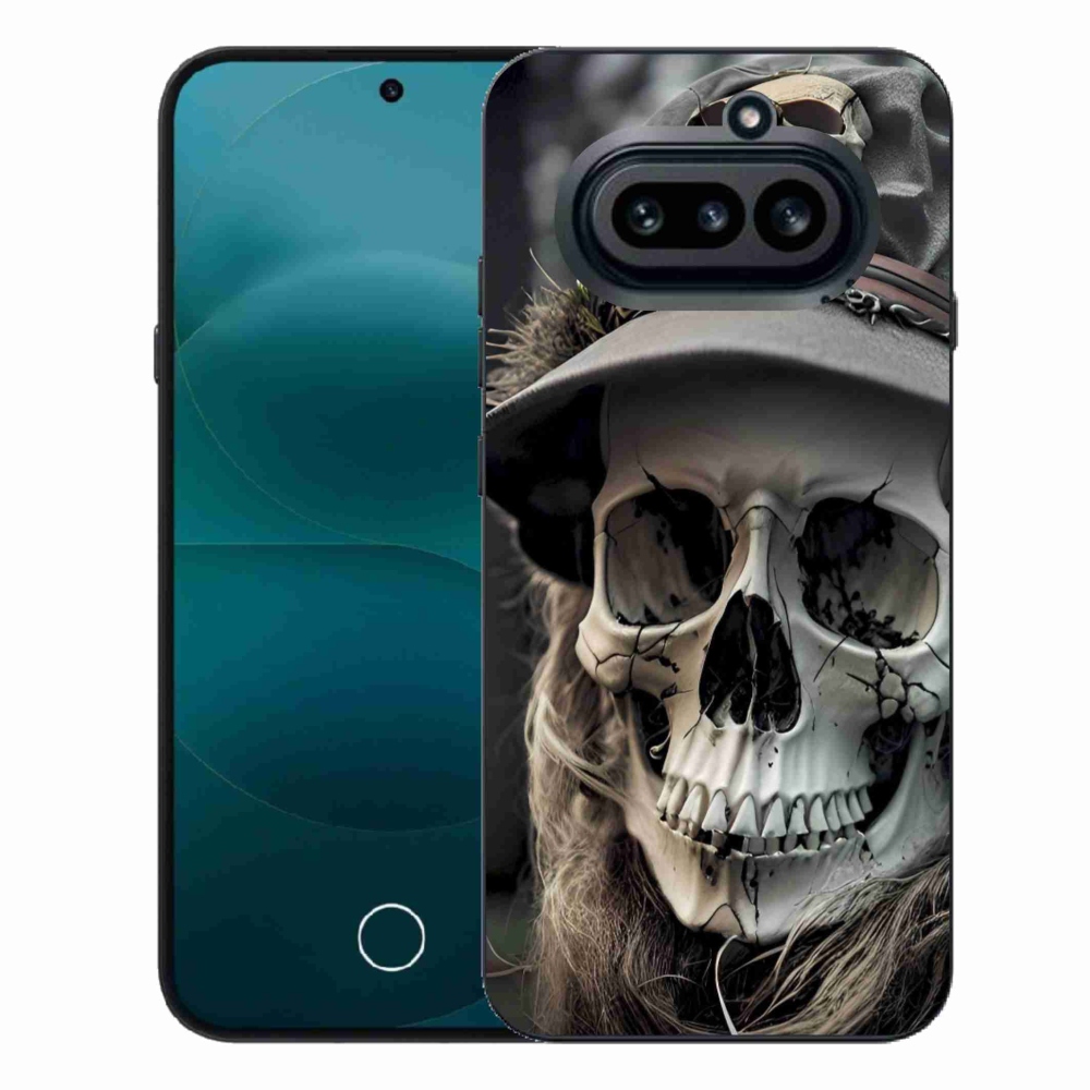 Gélový kryt mmCase na Nothing Phone (4a) - temná lebka