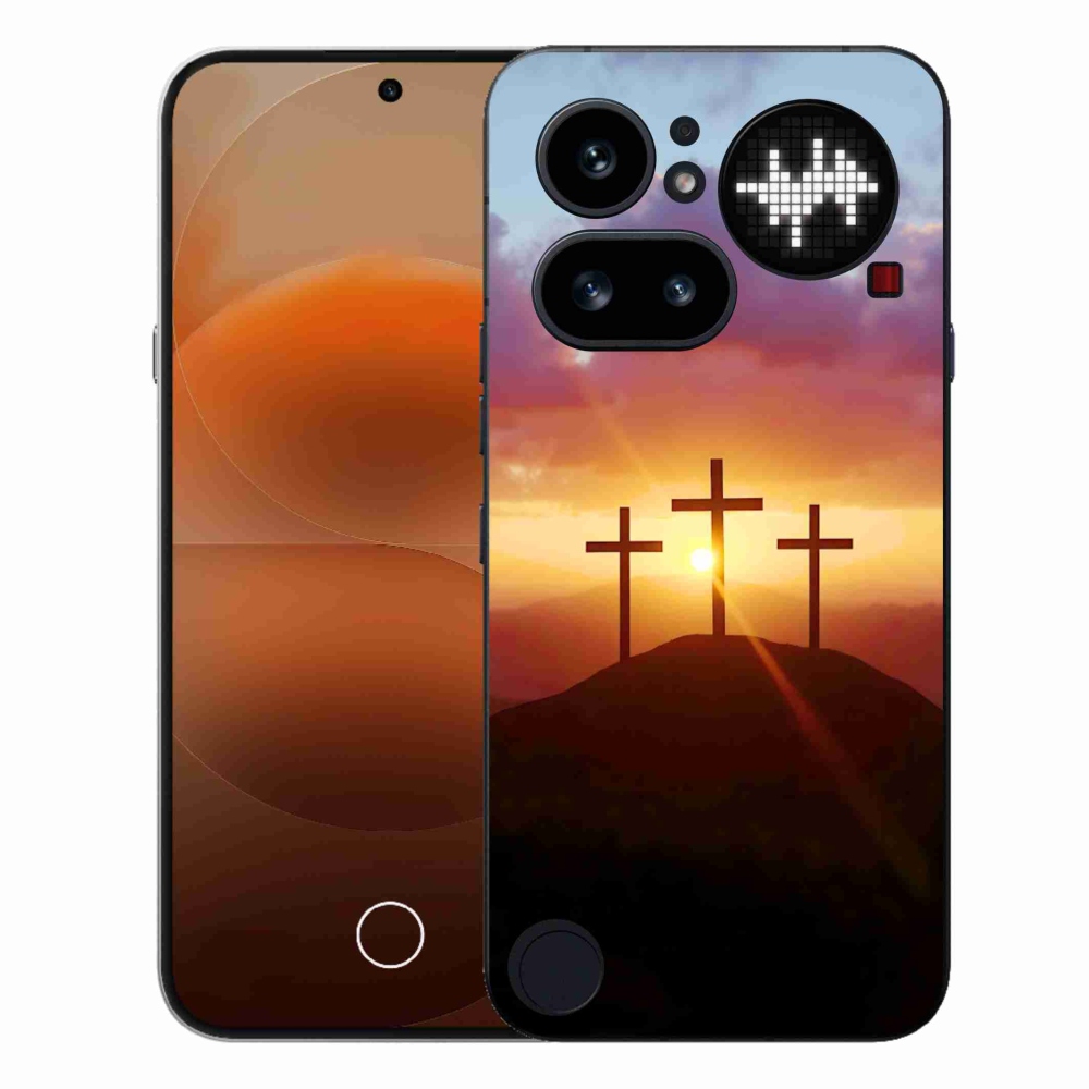 Gélový kryt mmCase na Nothing Phone (4a) - tri kríža