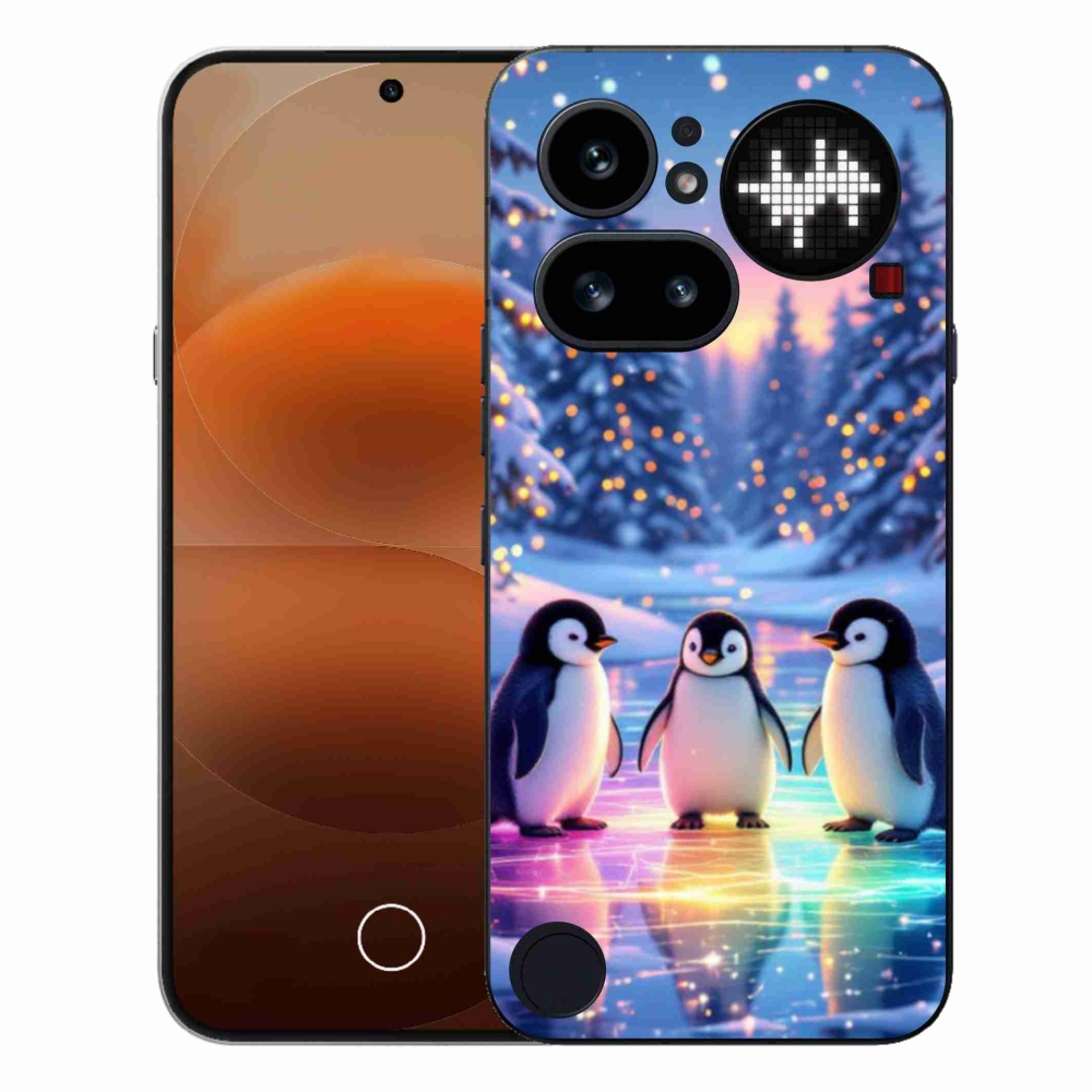 Gélový kryt mmCase na Nothing Phone (4a) - tučniaky