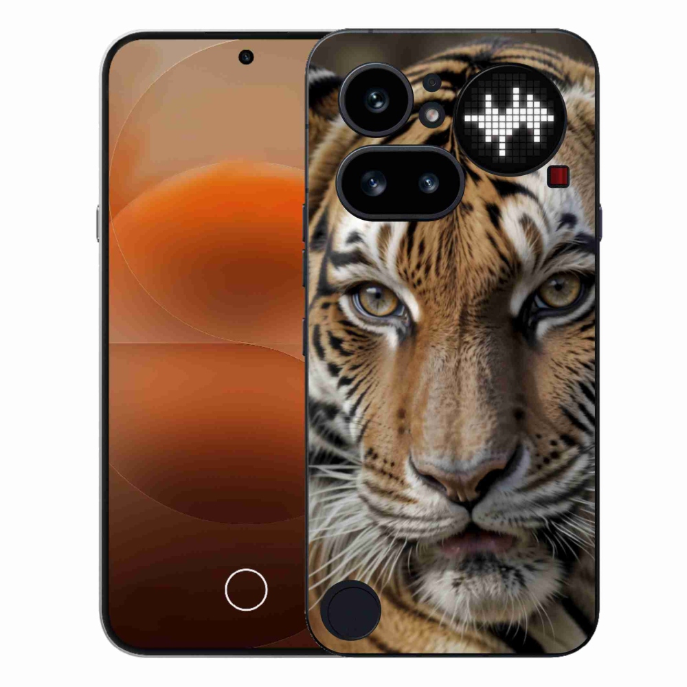 Gélový kryt mmCase na Nothing Phone (4a) - tigrie pohľad