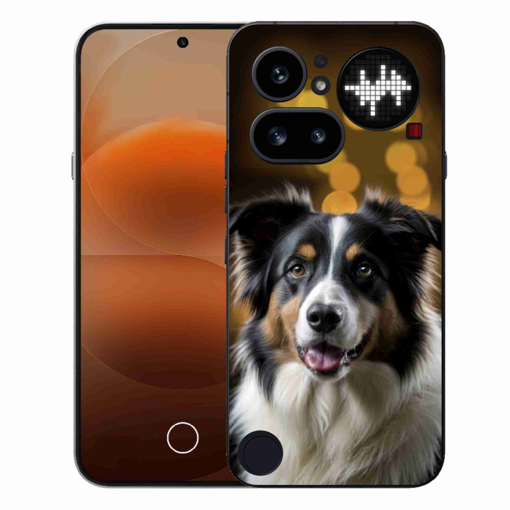 Gélový kryt mmCase na Nothing Phone (4a) - usmievavý austrálsky ovčiak