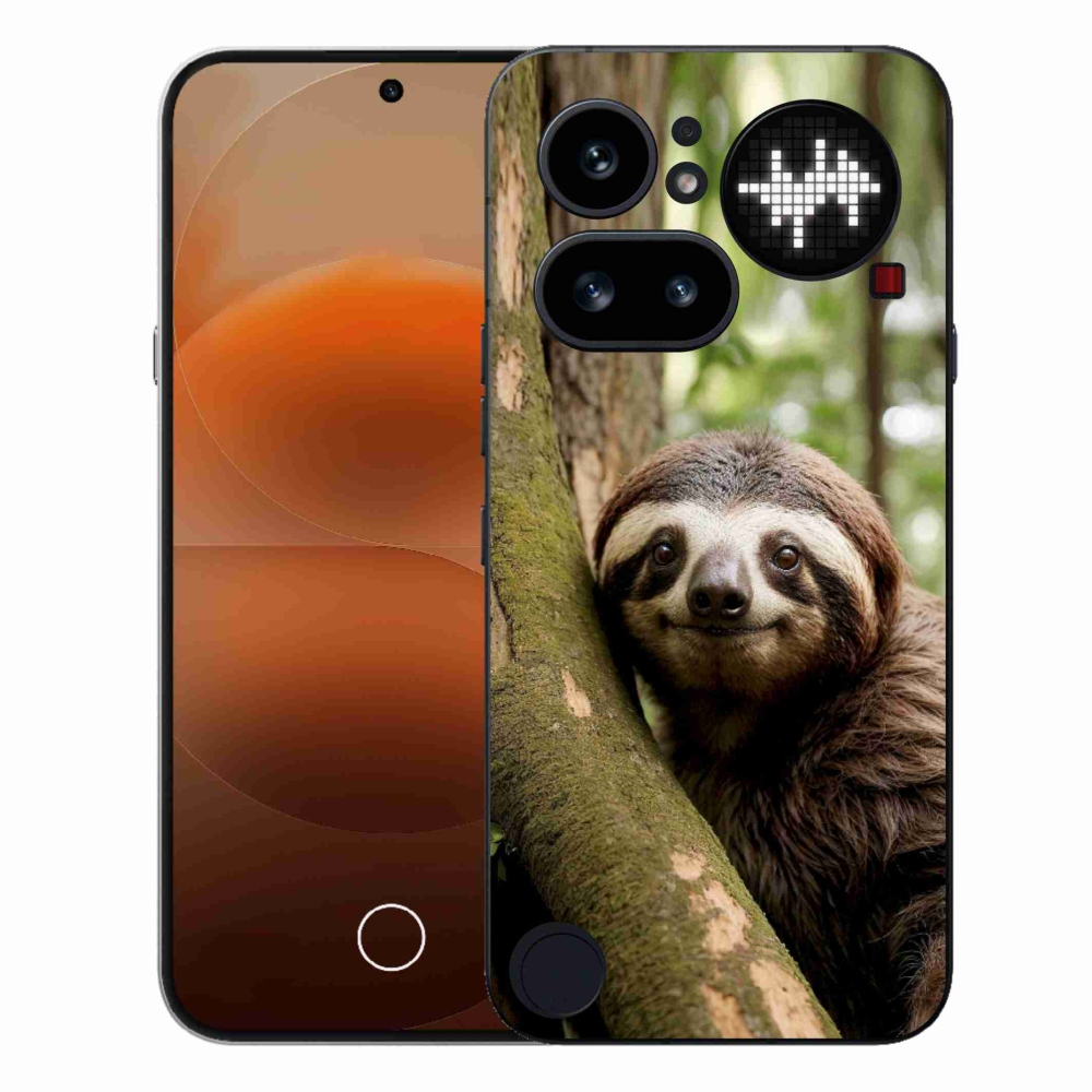 Gélový kryt mmCase na Nothing Phone (4a) - usmievavý leňochod