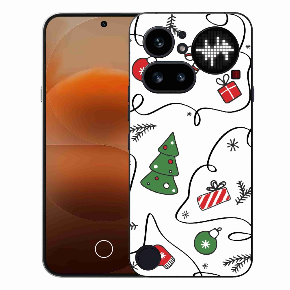 Gélový kryt mmCase na Nothing Phone (4a) - vianočné motívy