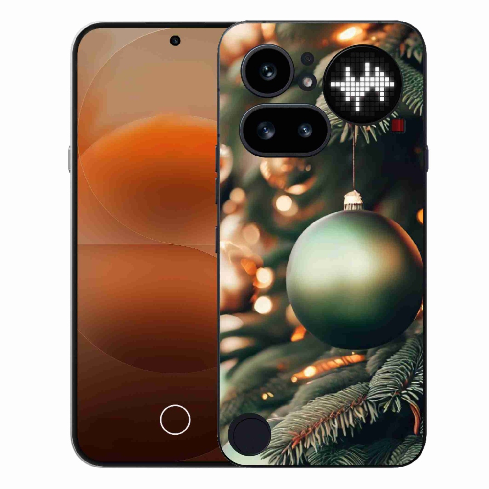 Gélový kryt mmCase na Nothing Phone (4a) - vianočné ozdoby 1