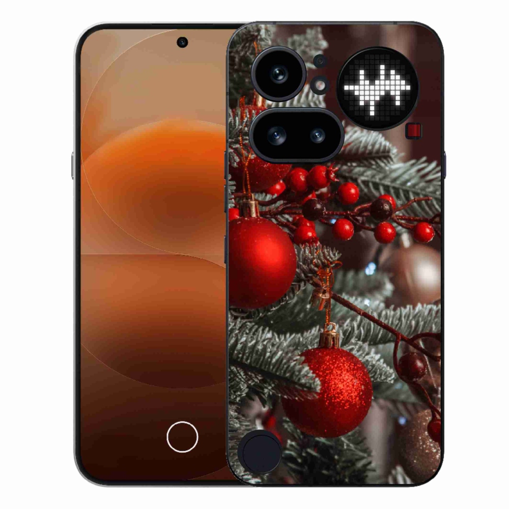 Gélový kryt mmCase na Nothing Phone (4a) - vianočné ozdoby 2
