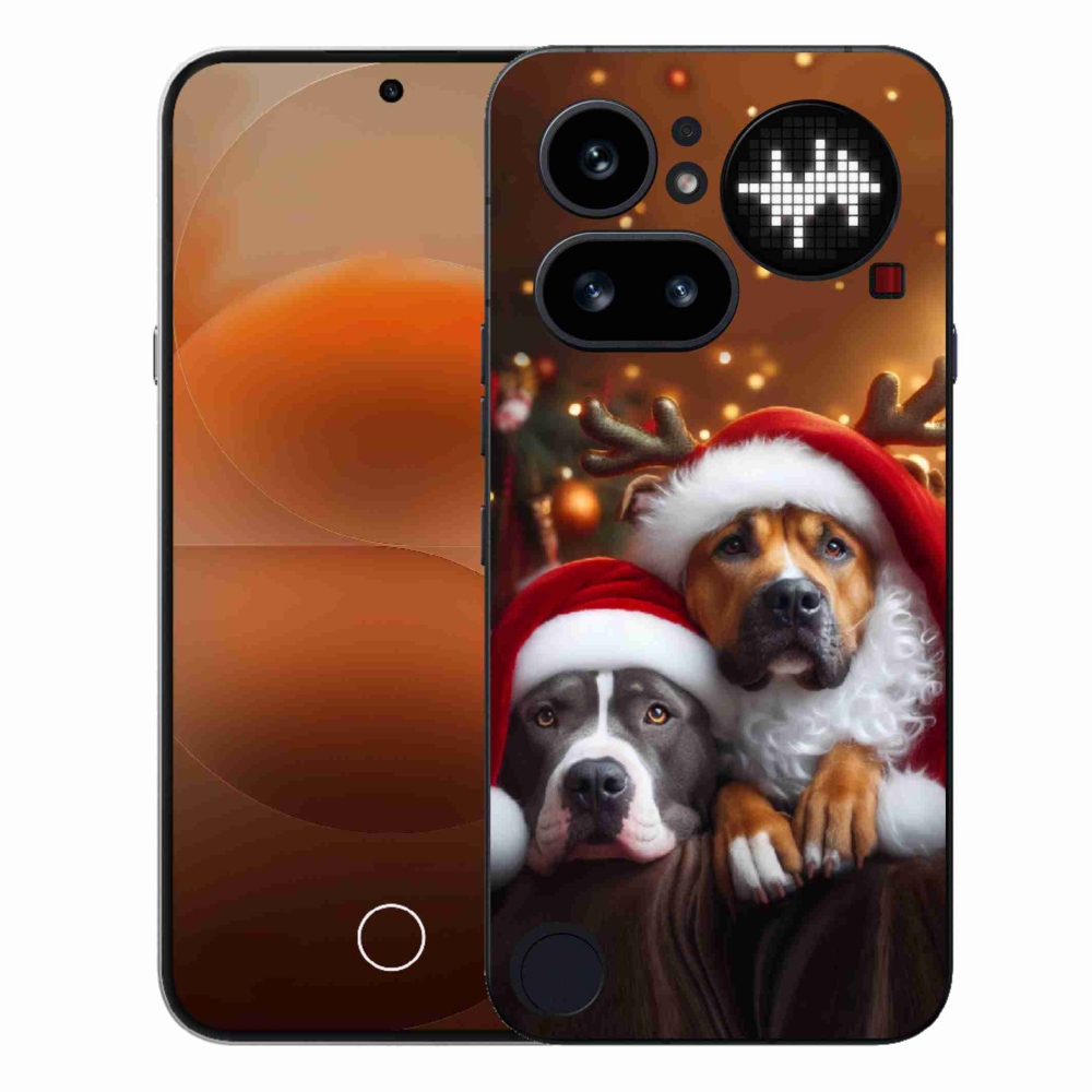 Gélový kryt mmCase na Nothing Phone (4a) - vianočné psy