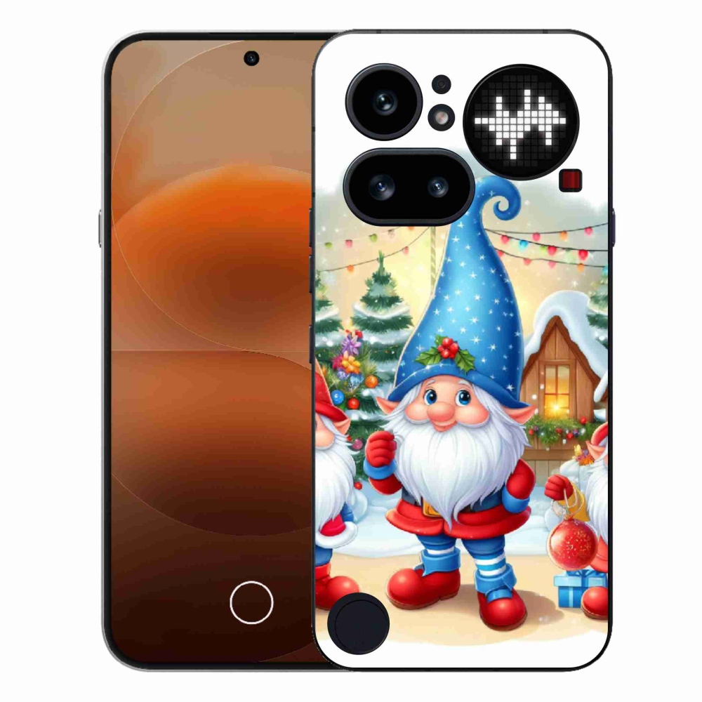 Gélový kryt mmCase na Nothing Phone (4a) - vianočné škriatkovia
