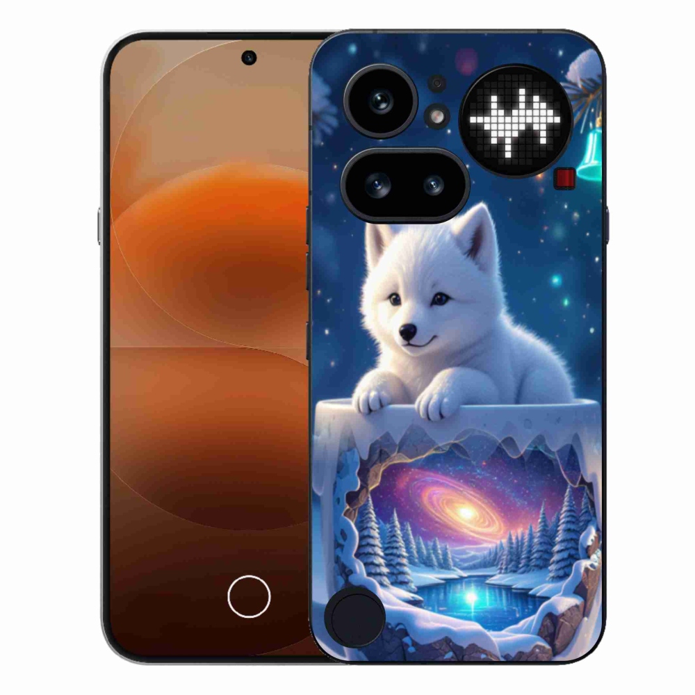 Gélový kryt mmCase na Nothing Phone (4a) - vianočné šteňa