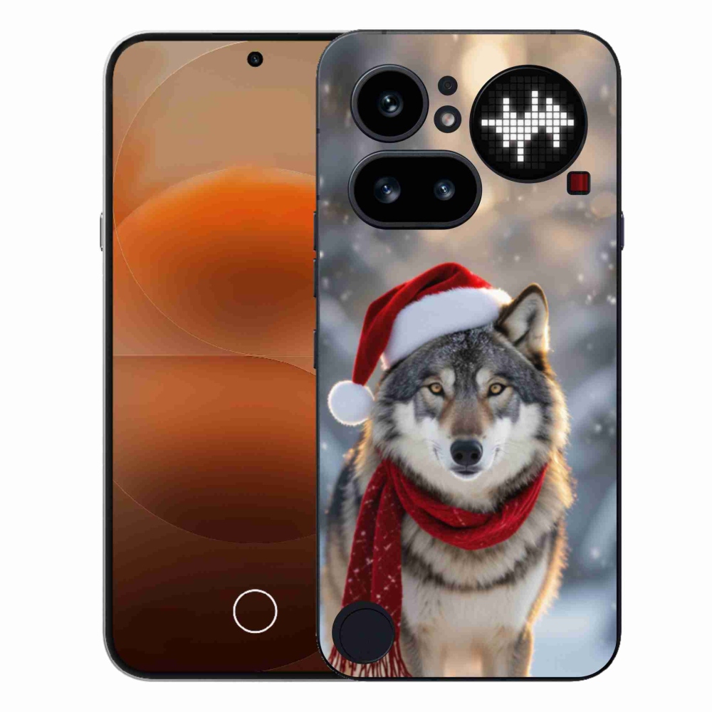 Gélový kryt mmCase na Nothing Phone (4a) - vianočný vlk