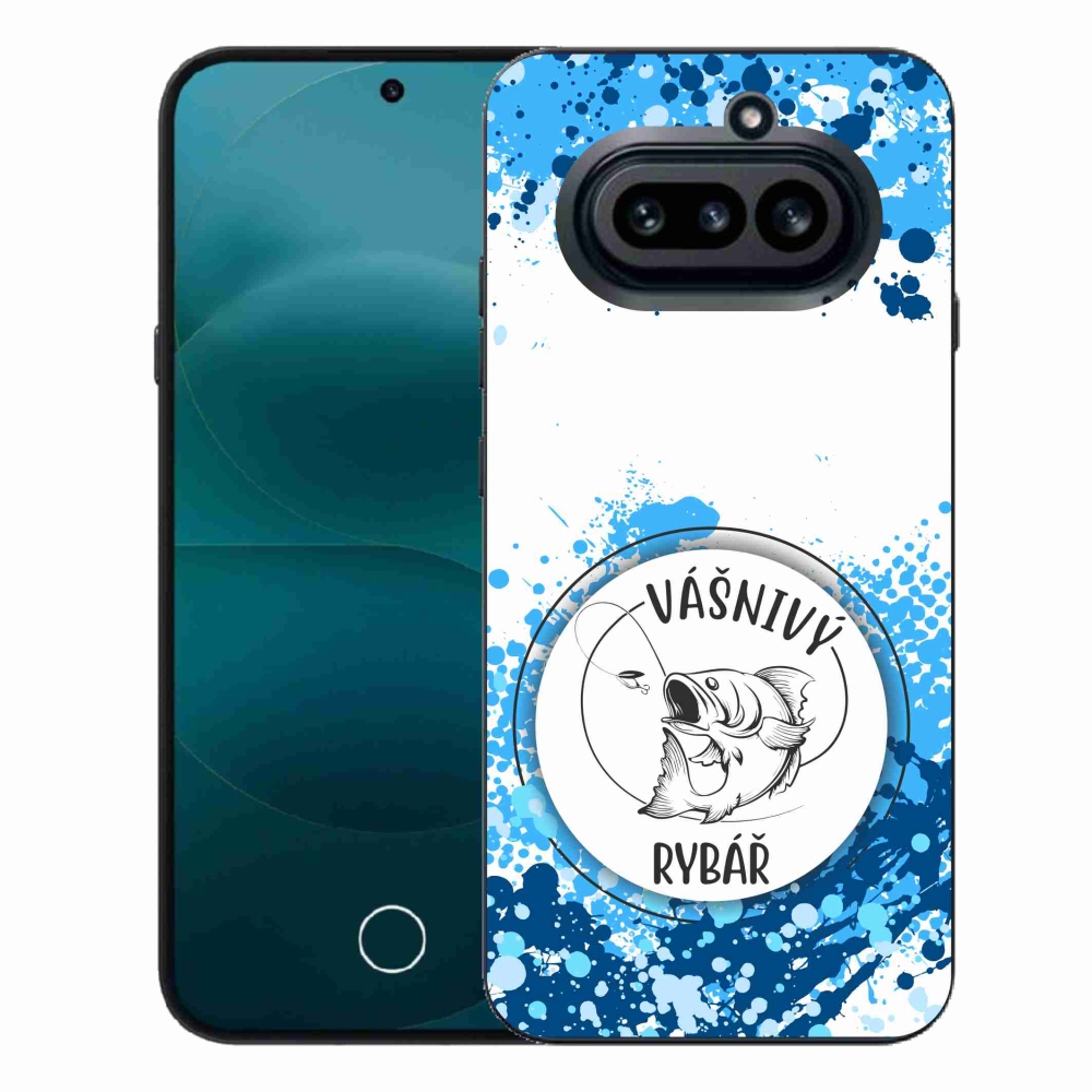 Gélový kryt mmCase na Nothing Phone (4a) - vášnivý rybár biele pozadie